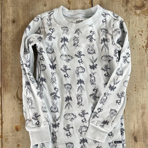 Janie and Jack bunny pajamas - 6 - Picture 4 of 5